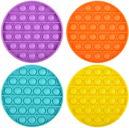 Silicone Push Pop It Fidget Toy - Sensory, Anxiety Relief Toys