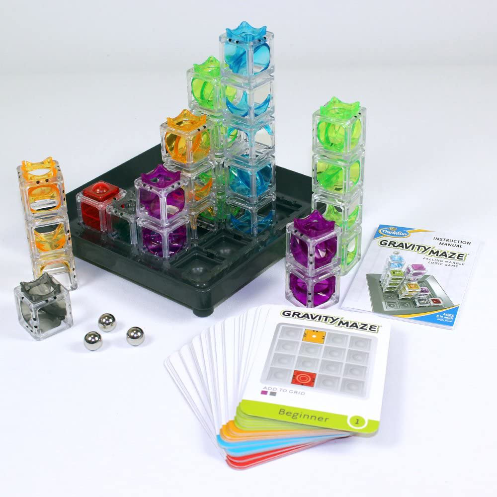 Think Fun Laser Maze (Class 1) Brain Game and STEM Toy for Boys and Girls Age 8 and Up – Award Winning and Mind Challenging Game for Kids (44001014)