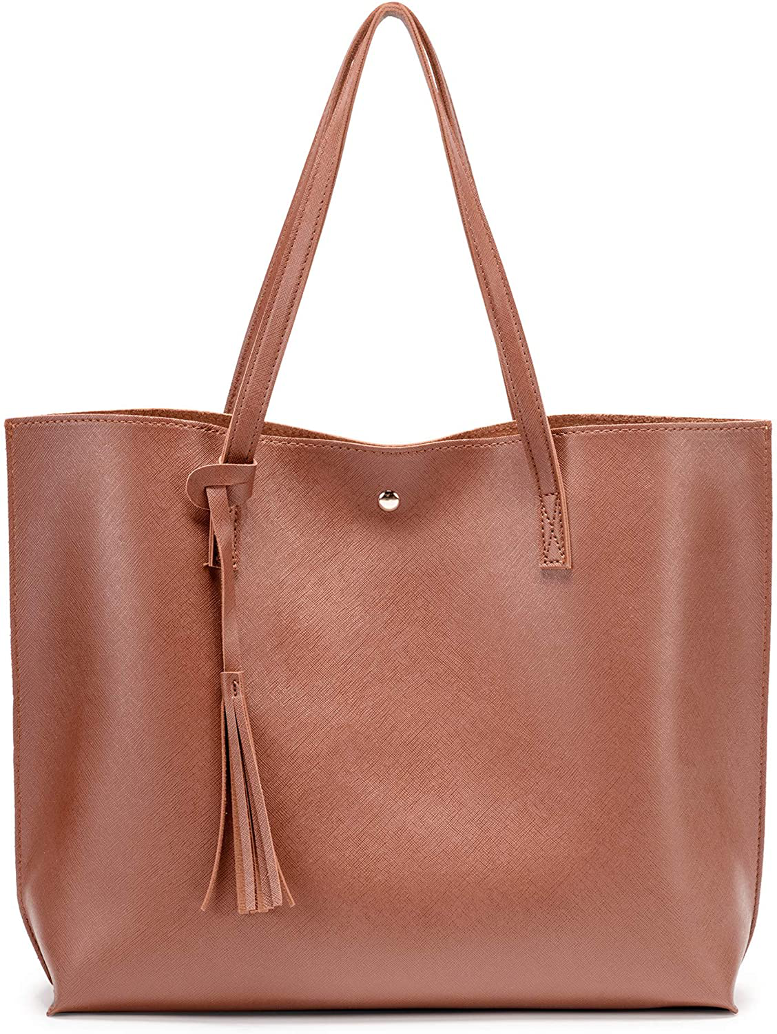 Women's Tote Bags Top Handle Satchel Handbags Faux Leather Tassel Shoulder Purse