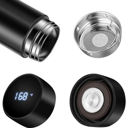 Stainless Steel Travel Mug With LED Temperature Display