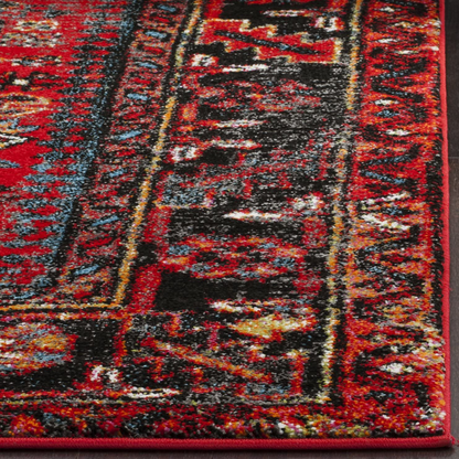 Safavieh Vintage Hamadan Collection VTH211N Oriental Traditional Persian Non-Shedding Stain Resistant Living Room Bedroom Runner Rug 2'3" x 6' Light Blue/Black