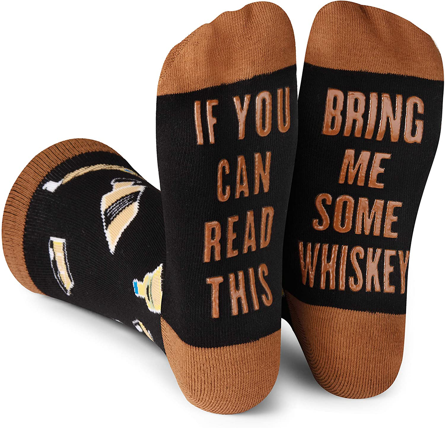 If You Can Read This, Bring Me Some - Funny Food Socks Novelty Christmas Gift & Secret Santa Idea For Men and Women