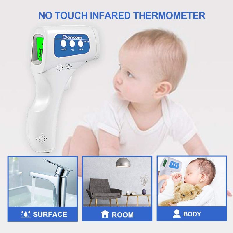 No Contact Medical Grade Infrared Forehead Thermometer
