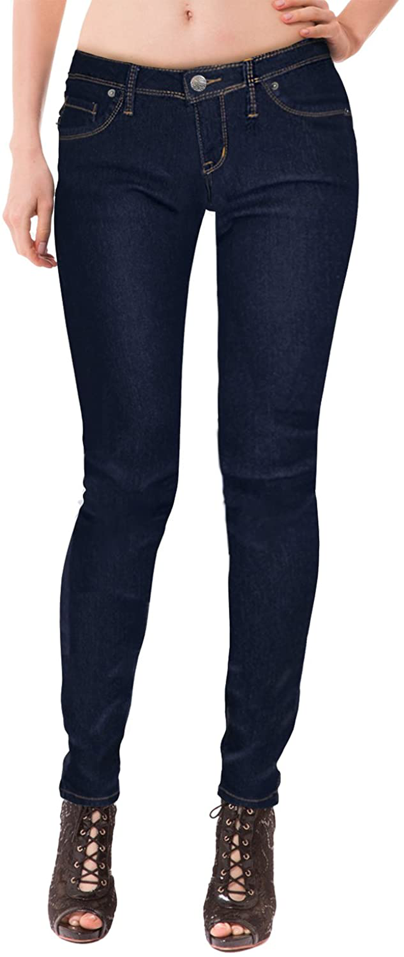 Hybrid & Company Womens Super Comfy Stretch Denim 5 Pockets Jeans