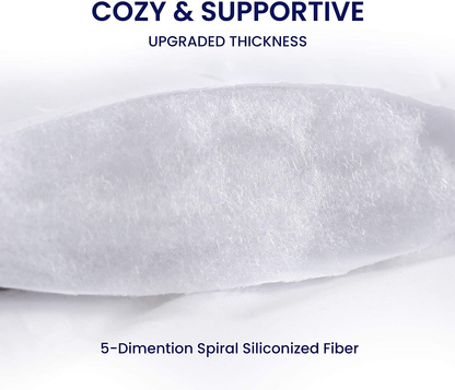 SLEEP ZONE Quilted Mattress Pad Cover - Extra Thick Soft Fluffy Bedding Topper Pillow Top Upto 21 inch Deep Pocket, White, Full