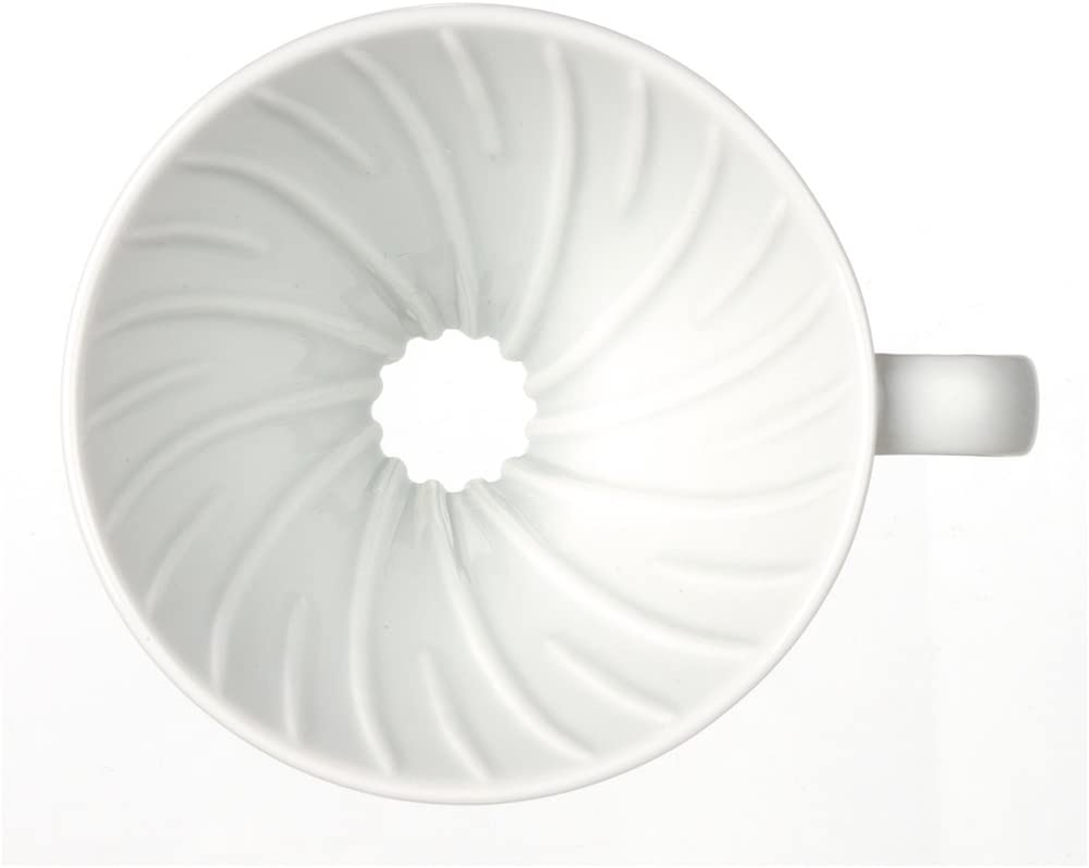 Hario V60 Ceramic Coffee Dripper, Size 02, Red