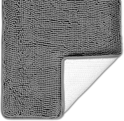 Luxury Chenille Bathroom Rug Mat, Extra Soft and Absorbent Shaggy Rugs, Non Slip, Machine Wash