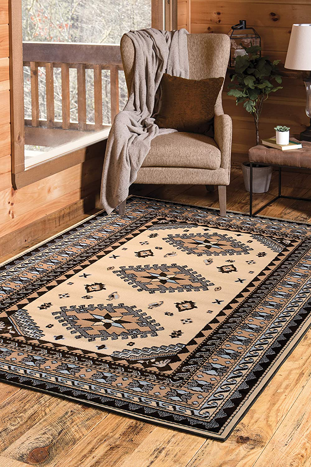 United Weavers of America Dallas Tres Rug, 8 x 10', Red