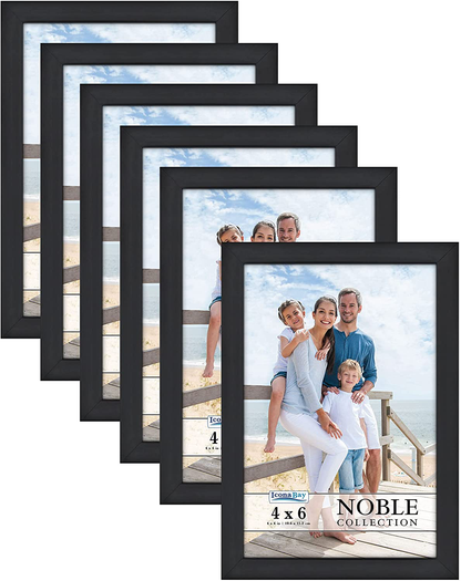Icona Bay 8x10 Picture Frames (Silver, 6 Pack), Modern Professional Frame Set, Noble Collection