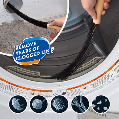 Dryer Vent Vacuum Hose Attachment With Lint Removing Brush 
