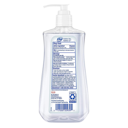 Dial Antibacterial Liquid Hand Soap, White Tea, 11 Ounce (Pack of 4), 4 Count