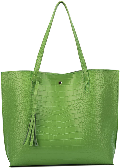 Women's Tote Bags Top Handle Satchel Handbags Faux Leather Tassel Shoulder Purse