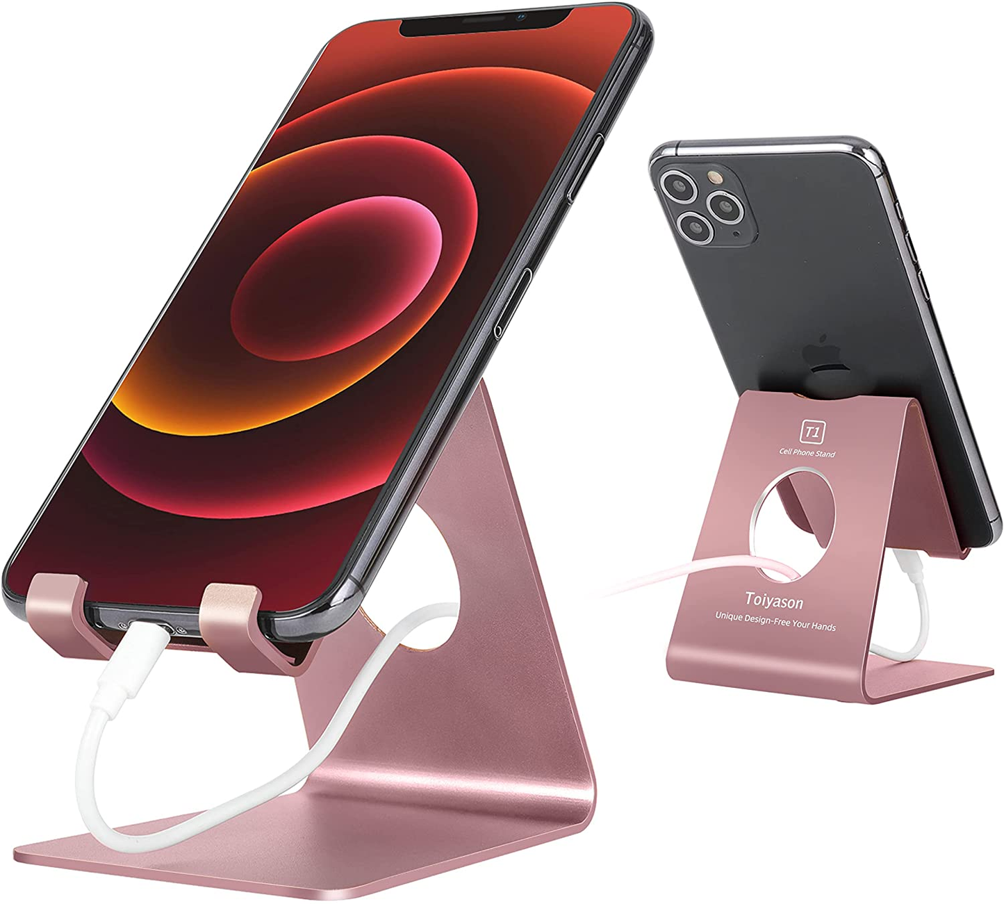 Cell Phone Stand, Cradle, Dock, Compatible with All 4-8inch Phones