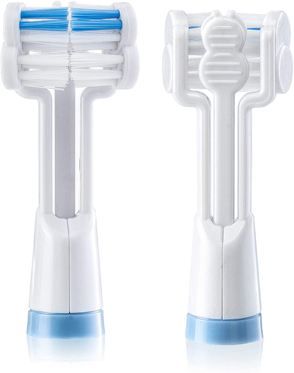 Triple Bristle Replacement Brush Head Refills Compatible with Triple Bristle Brand Sonic Toothbrush Color Changing Indicator Bristles