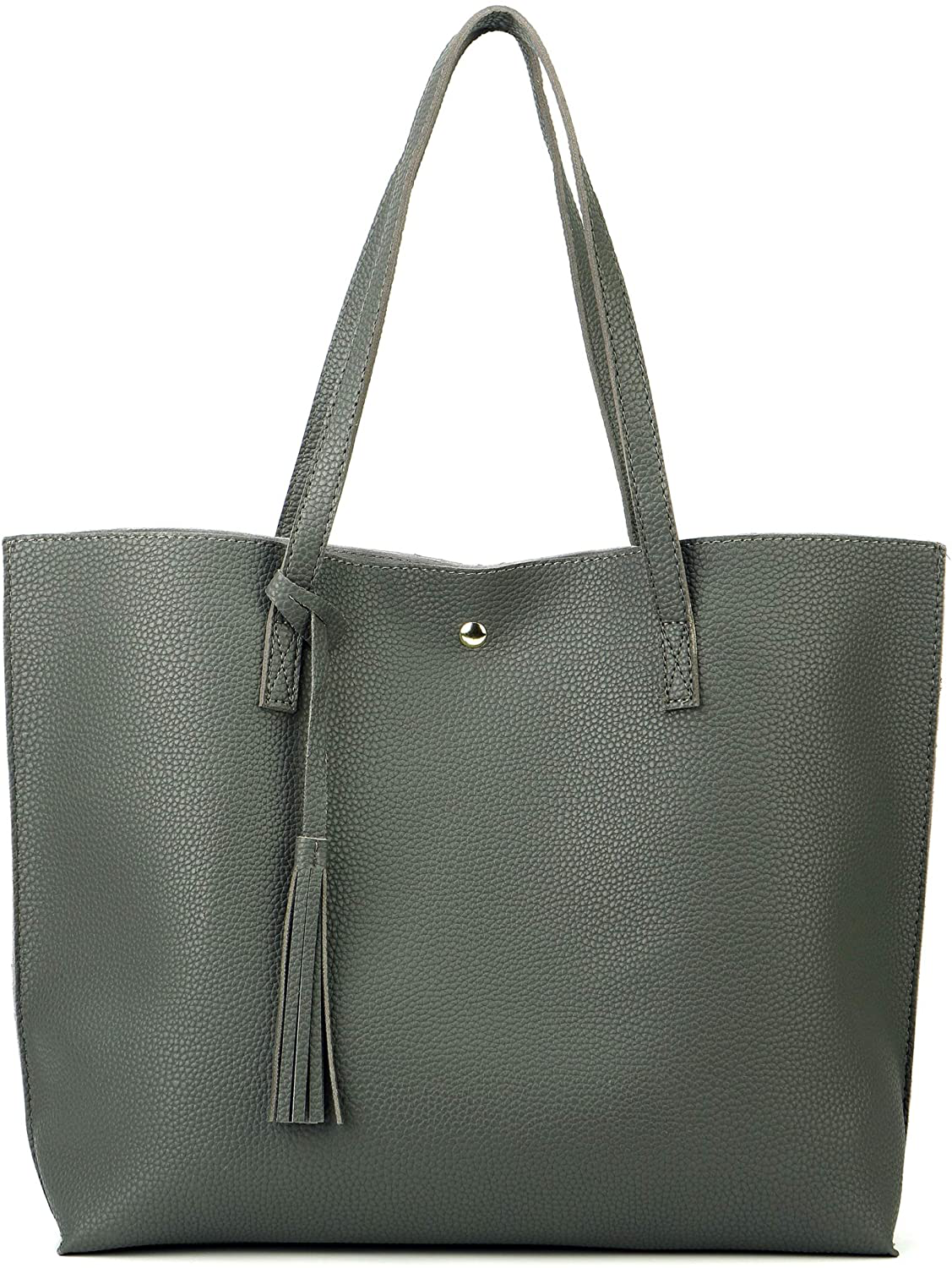 Women's Tote Bags Top Handle Satchel Handbags Faux Leather Tassel Shoulder Purse