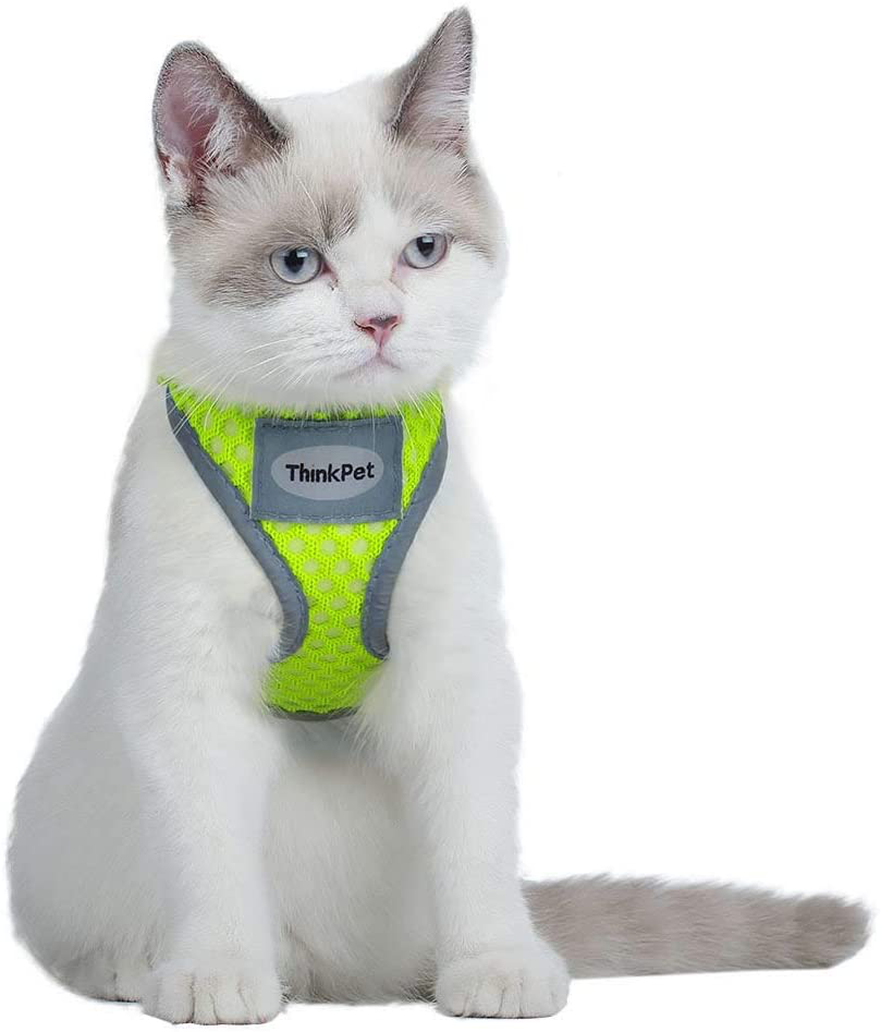 Reflective Breathable Soft Air Mesh No Pull Puppy Harness For Small To Medium Dogs And Cats