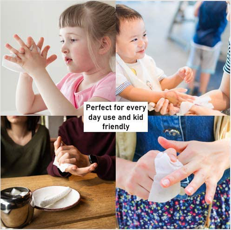 Handynaps Alcohol-Free Hand Wipes Case of 1000 Individually Wrapped Wipes with Fresh Lemon Scent and Gentle On The Skin