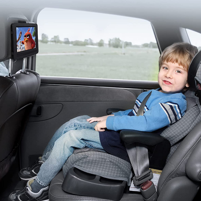 9.5" Portable DVD Player with 7.5" Swivel Screen, 4-6 Hours Built-in Battery, Support SD Card/USB/Multiple Disc Formats