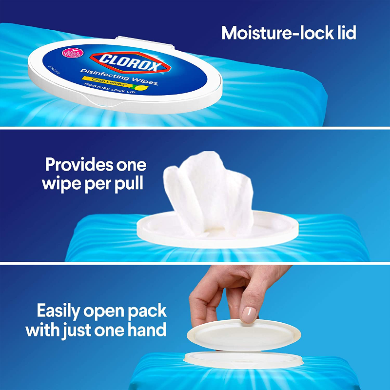 3 Pack Clorox Bleach Free Disinfecting Wipes With Moisture Lock Lid