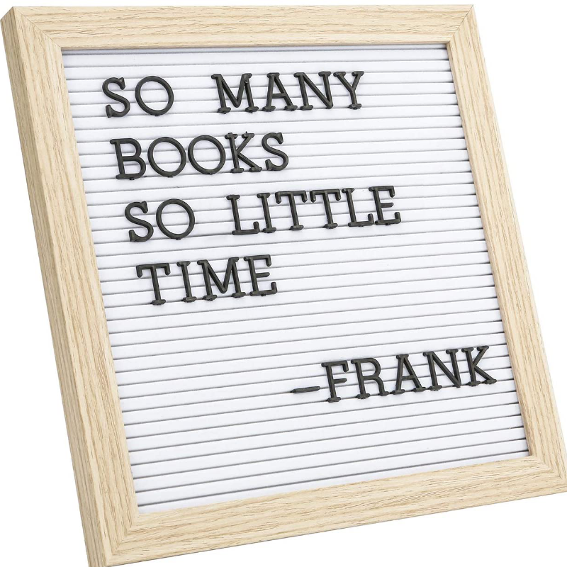 Changeable Wooden Message Board With Display Stand And Wall Mount