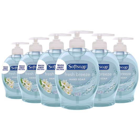 Softsoap Liquid Hand Soap, Fresh Breeze - 7.5 Fluid Ounce (Pack of 6)
