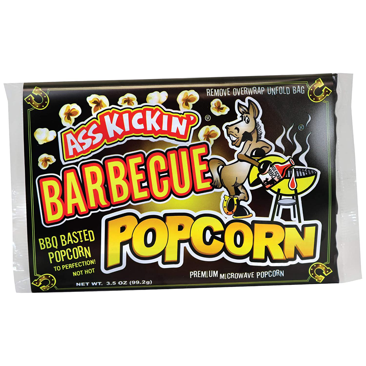 ASS KICKIN’ Premium Microwave Popcorn – Popcorn Variety Pack (3) in Canvas Bag - Ultimate Sweet and Spicy Gourmet Gift - Makes a Great Movie Theater Popcorn or Snack Food for Movie Night