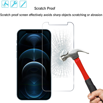 Ailun 2 Pack Screen Protector Compatible for iPhone 12 Pro Max[6.7 inch] + 2 Pack Camera Lens Protector,Case Friendly Tempered Glass Film,[9H Hardness] - HD