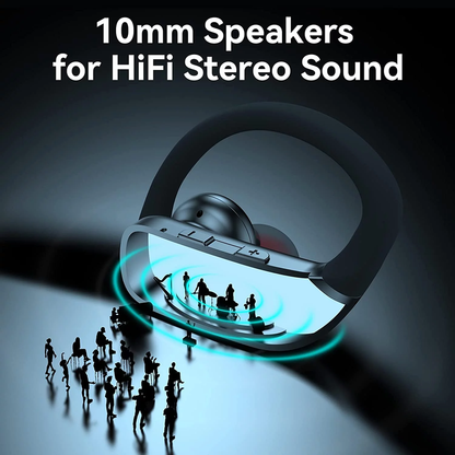  LED Display Over-Ear Wireless Earbuds Bluetooth Headphones 48Hrs Play Back with Built-In Mic