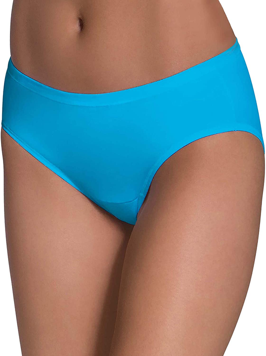 Women's Fruit of the Loom 6 Pack Hipster Covered Waistband