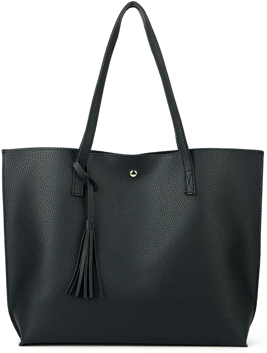 Women's Tote Bags Top Handle Satchel Handbags Faux Leather Tassel Shoulder Purse