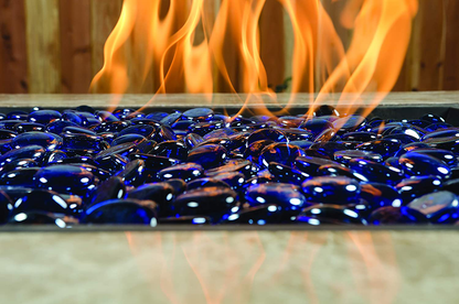 Bond Manufacturing 67984 LavaGlass Round Fire Pit Dispersion Glass, 10 lb, Indigo Dream