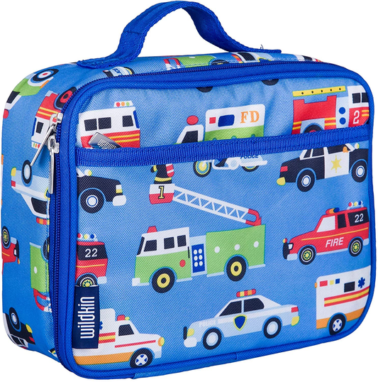 Wildkin Insulated Lunch Box for Boys and Girls, Perfect Size for Packing Hot or Cold Snacks for School and Travel, Mom's Choice Award Winner, BPA-Free, Olive Kids (Heroes)