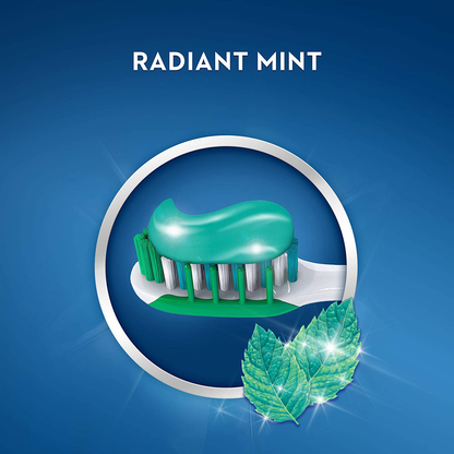 Crest 3D White Toothpaste Radiant Mint, 4.1 oz (Pack of 3) (Packaging May Vary)