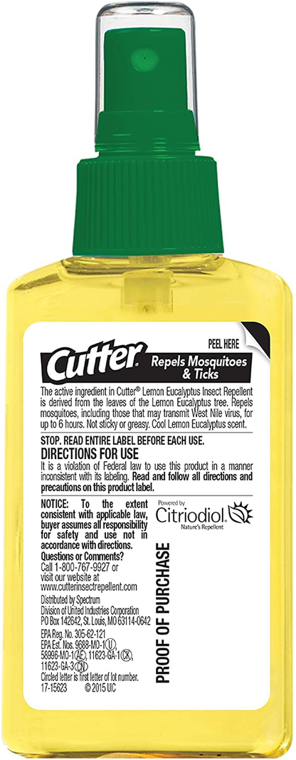 Cutter Lemon Eucalyptus Insect Repellent
