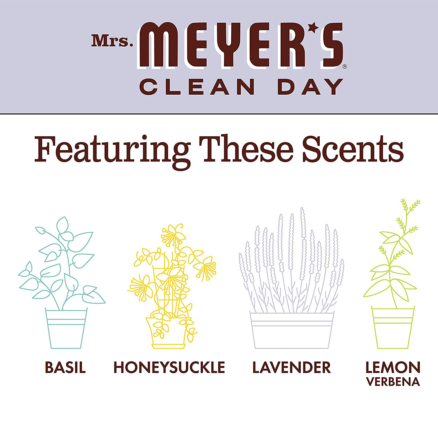 Mrs. Meyer's Clean Day Liquid Hand Soap Refill, Cruelty Free and Biodegradable Hand Wash Formula Made with Essential Oils, Lavender Scent, 33 oz