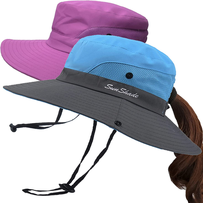 Fishing Sun Bucket Hat for Men or Women 3” Wide Brim UPF 50+