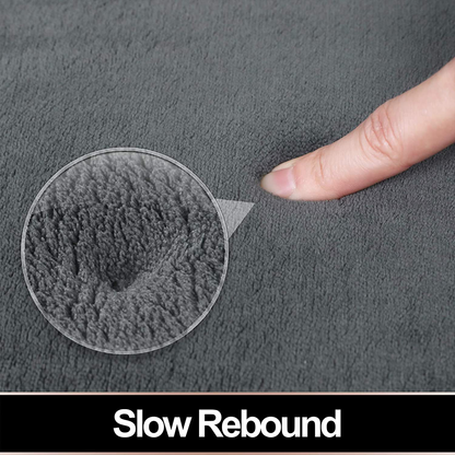 Memory Foam Bath Mat Non Slip Absorbent Super Cozy Velvet Bathroom Rug Carpet, Machine Washable
