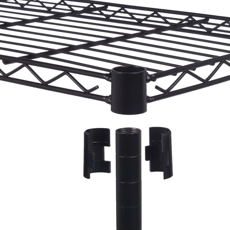 4 Layer Adjustable Wire Shelving Rack - Metal Garage Storage, 35''L X 14''W X 55''H