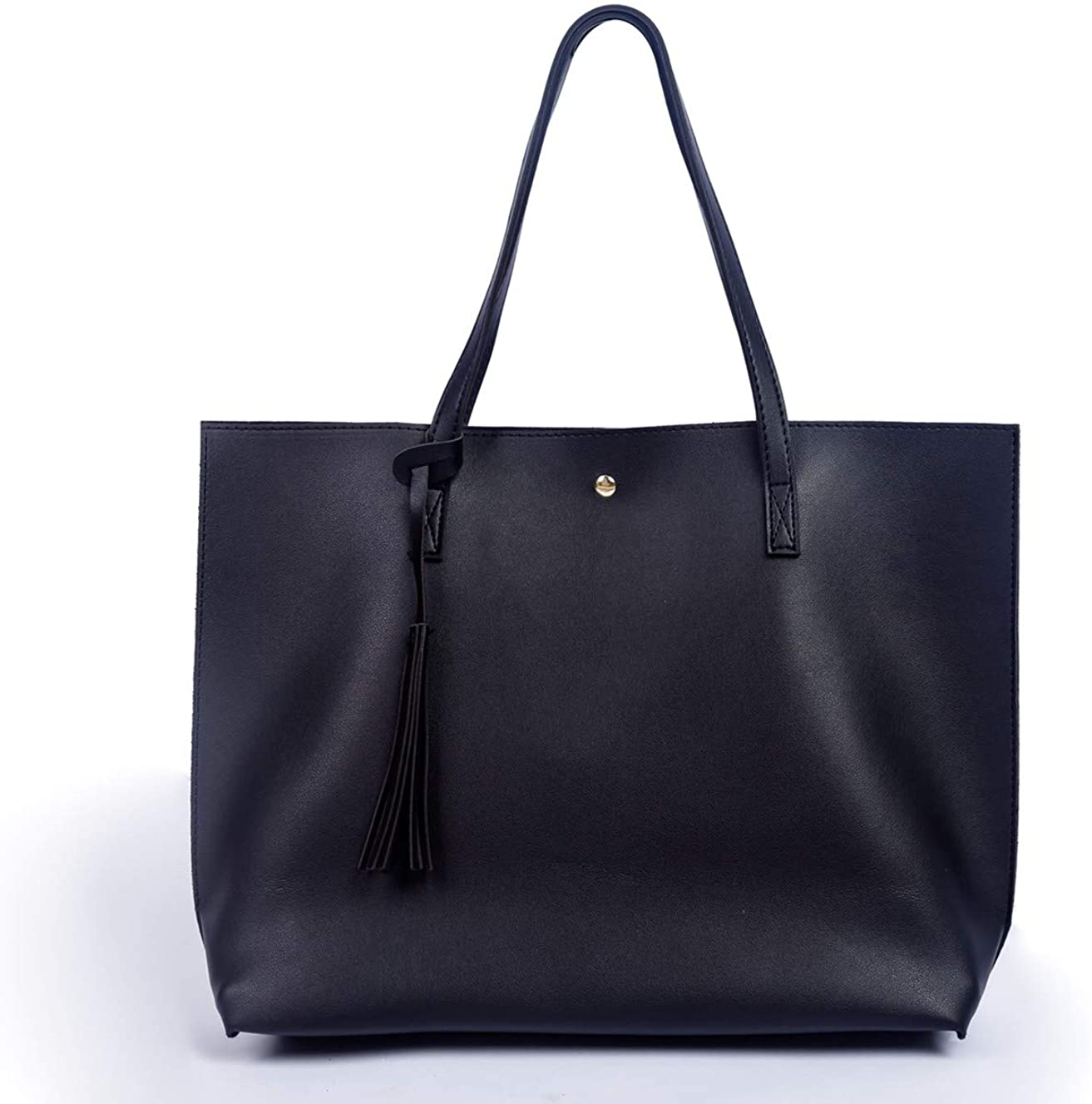 Women's Tote Bags Top Handle Satchel Handbags Faux Leather Tassel Shoulder Purse