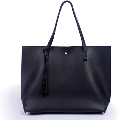 Women's Tote Bags Top Handle Satchel Handbags Faux Leather Tassel Shoulder Purse