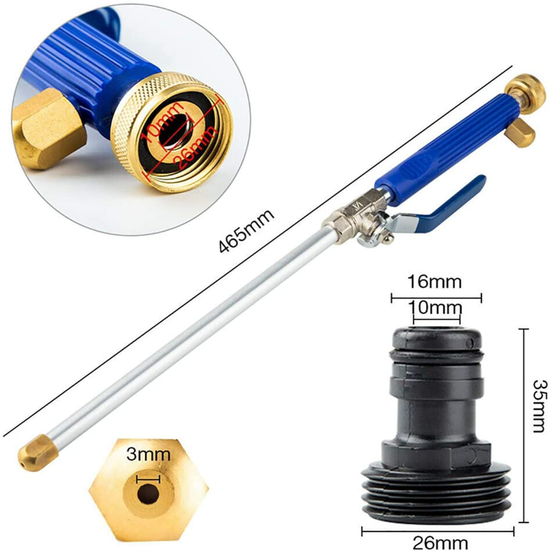 2 in 1 High Pressure Hydro Jet Wand, Extendable Garden Sprayer