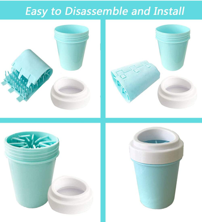Easy to Use Portable Dog Paw Cleaner Cup Dog Foot Washer with Silicone Washers Nice Packing