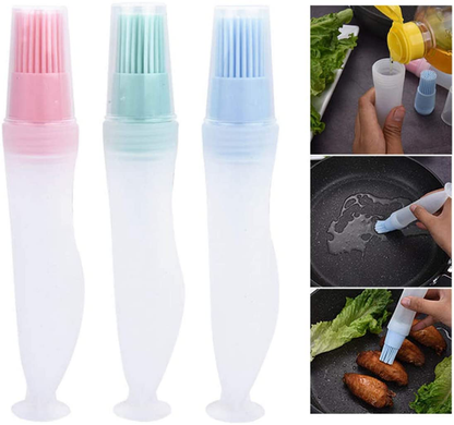 Food Grade Silicone BBQ Basting Bottle Brushes