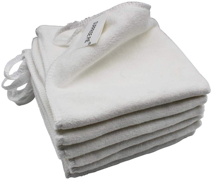 Microfiber Cleaning Cloths 400 GSM Thick Soft Lint Free 12"x12" 6 Pack Green Blue and Orange Reusable Kitchen Towels Dust Cloth Rags