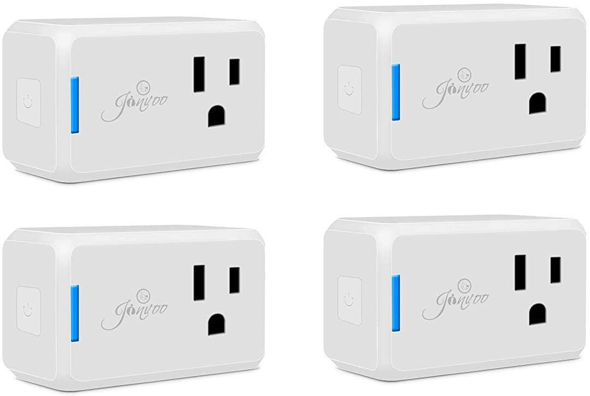Wi-Fi Smart Plug Wireless Mini Outlet with Schedule Compatible with Alexa Echo, Works with Google Home