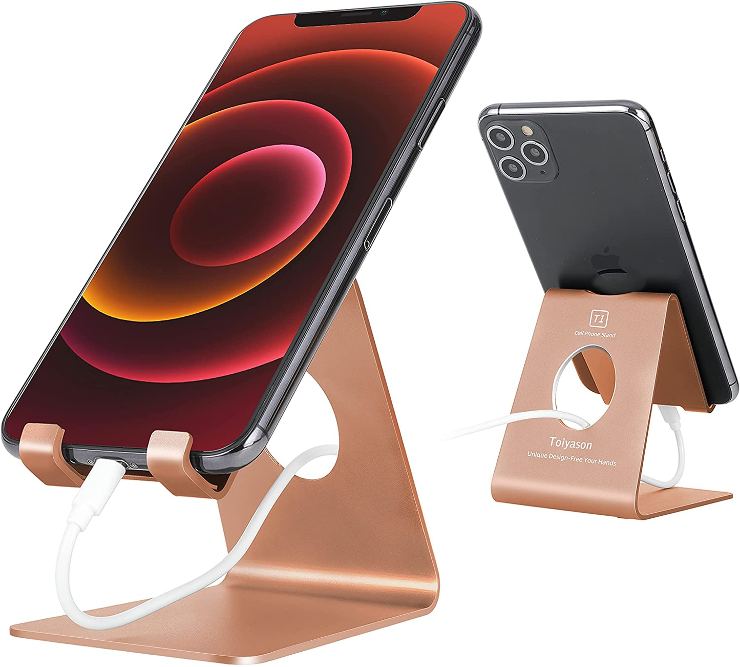 Cell Phone Stand, Cradle, Dock, Compatible with All 4-8inch Phones
