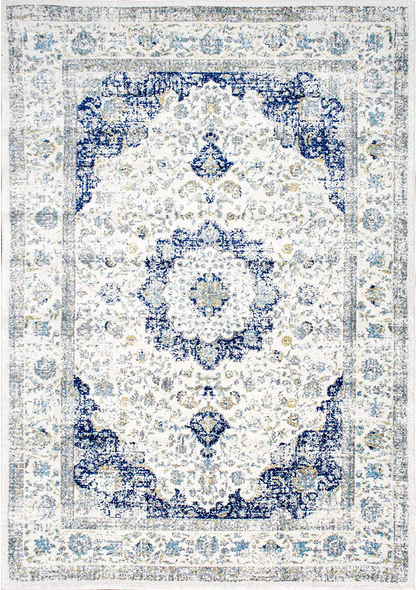 nuLOOM Paisley Vintage Persian Runner Rug, 2' 6" x 10', Blue