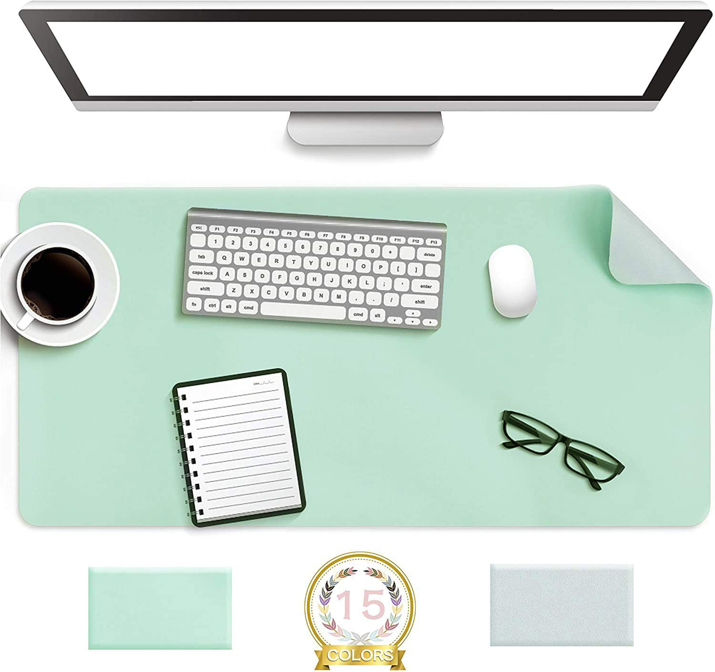 Writing Desk Pad Protector, Anti-Slip Thin Mousepad for Computers,Office Desk Accessories Laptop Waterproof Desk Protector for Office Decor and Home