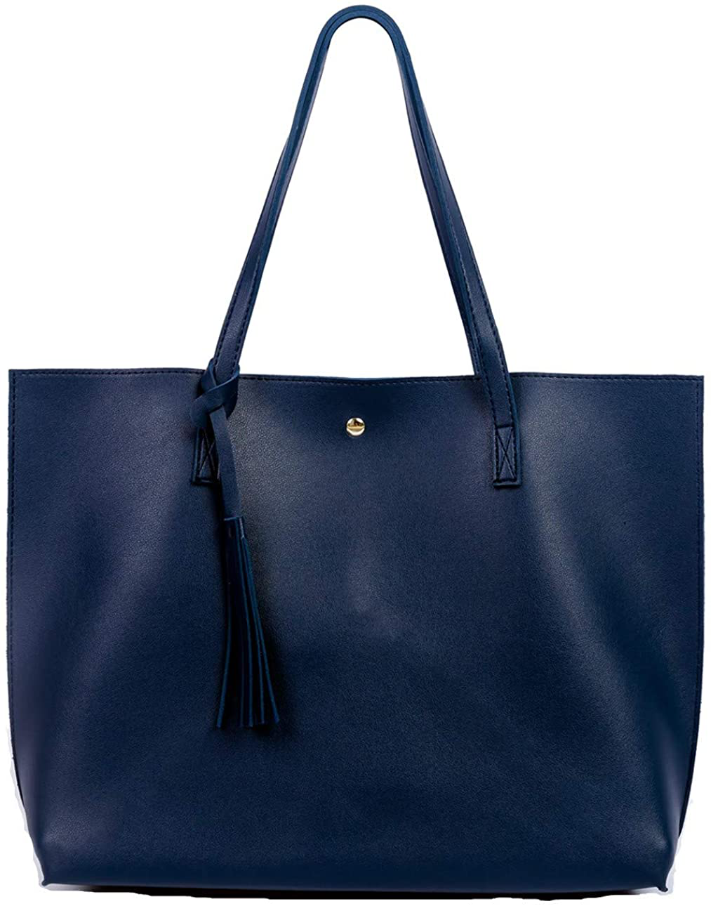 Women's Tote Bags Top Handle Satchel Handbags Faux Leather Tassel Shoulder Purse
