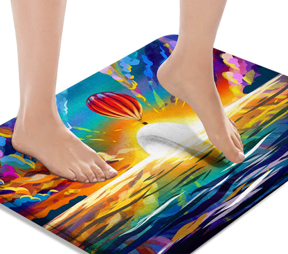 Bath Mats for Bathroom, Bathroom Mats Rugs Non-Slip,  Washable Cover 